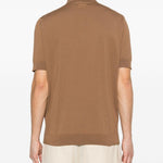 Polo in maglia in marrone Lardini - uomo 