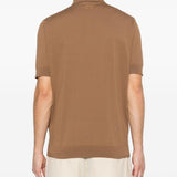 Polo in maglia in marrone Lardini - uomo 
