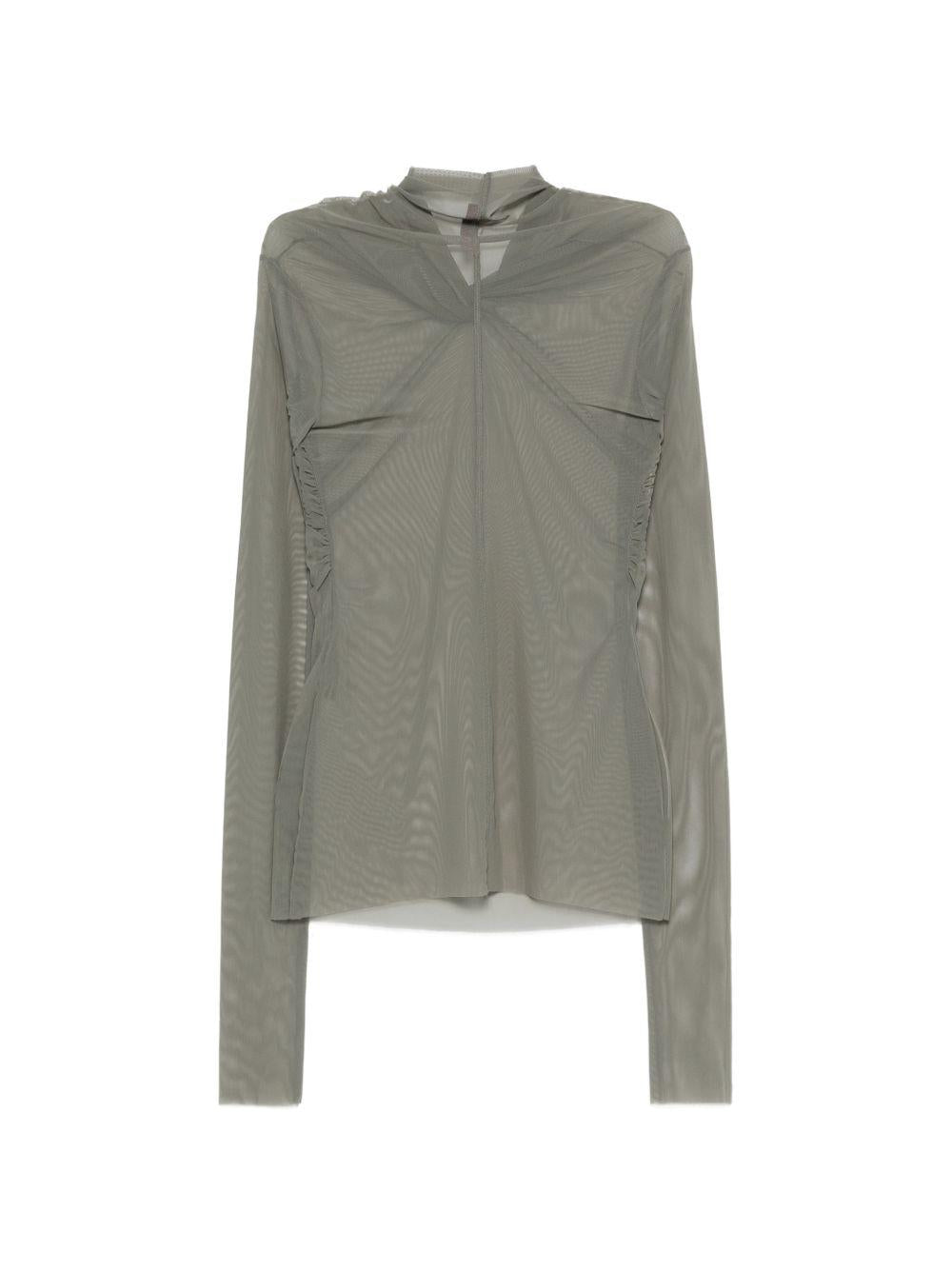 Top a maniche lunghe Kairo Twisted in verde Rick owens lilies - donna 