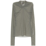 Top a maniche lunghe Kairo Twisted in verde Rick owens lilies - donna 