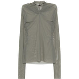 Top a maniche lunghe Kairo Twisted in verde Rick owens lilies - donna 