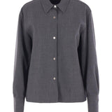 Camicia con colletto button-down in grigio The latest - donna 