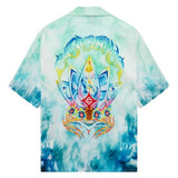 Camicia con fantasia tie dye in blu Casablanca - uomo 