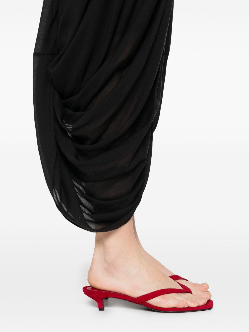 Gonna drapeggiata cocoon in nero Toteme - donna 