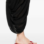 Gonna drapeggiata cocoon in nero Toteme - donna 