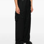 Pantaloni a gamba ampia in nero Y-3 - uomo 