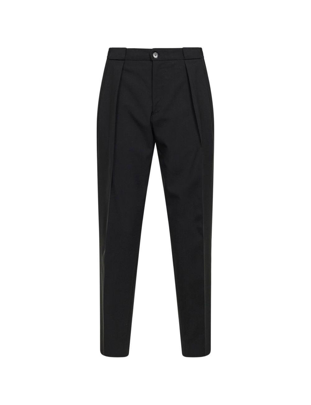 Pantaloni a pieghe con elastico in vita in nero Briglia 1949 - donna 