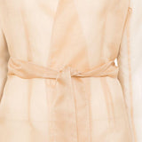 Giacca con scollo a v e cintura in beige Antonelli - donna 