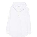 Felpa con design camicia in bianco Comme des Garçons Homme Plus - uomo 