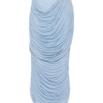 Gonna midi con ruches in blu Magda butrym - donna 