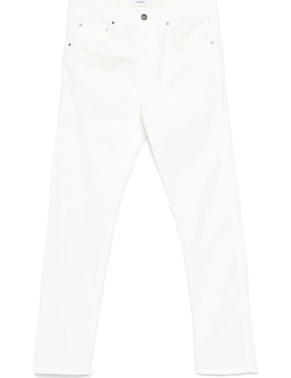 Jeans cinque tasche in bianco Lardini - uomo 