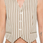 Gilet Fauno in beige e bianco Max Mara - donna 