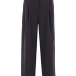Pantalone a gamba ampia partan in grigio Dries van noten - donna 