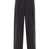 Pantalone a gamba ampia partan in grigio Dries van noten - donna 