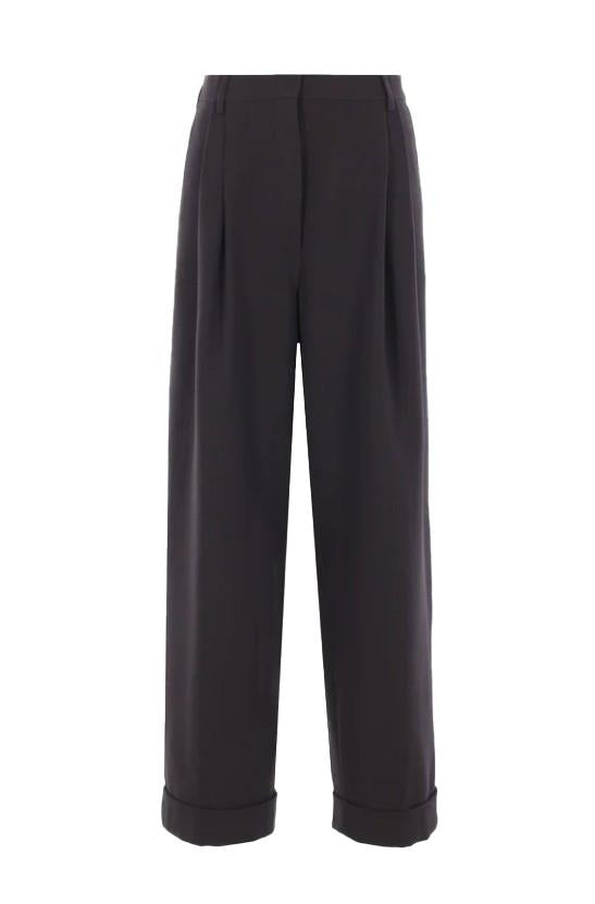 Pantalone a gamba ampia partan in grigio Dries van noten - donna 