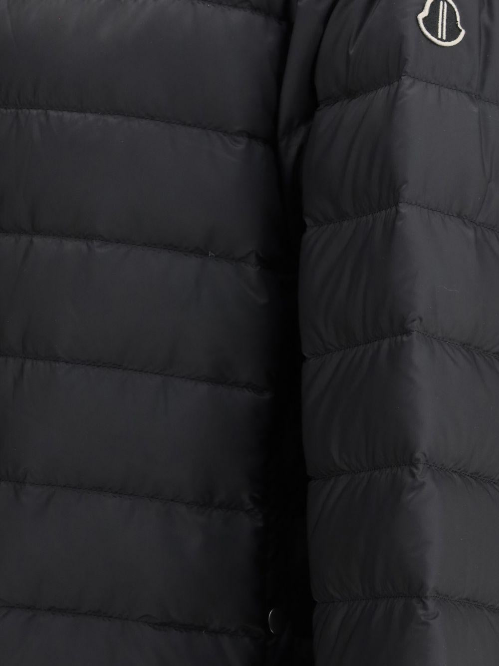 Giacca con cappuccio ziplock in nero Rick Owens x Moncler - unisex<BR/> 