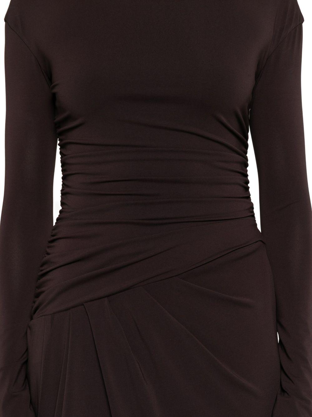 Abito asimmetrico in marrone Amen - donna 