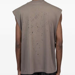 Canotta con stampa logo in beige Satisfy - unisex 