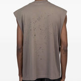 Canotta con stampa logo in beige Satisfy - unisex 