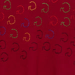 Gilet con ricamo in rosso Glass cypress - uomo 