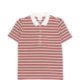 Polo con colletto a righe in beige e rosso A.P.C. - donna 