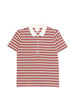 Polo con colletto a righe in beige e rosso A.P.C. - donna
