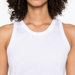 Canotta in cotone in bianco Loulou de saison - donna 