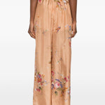 Pantaloni Patience a fiori in beige Zimmermann - donna 