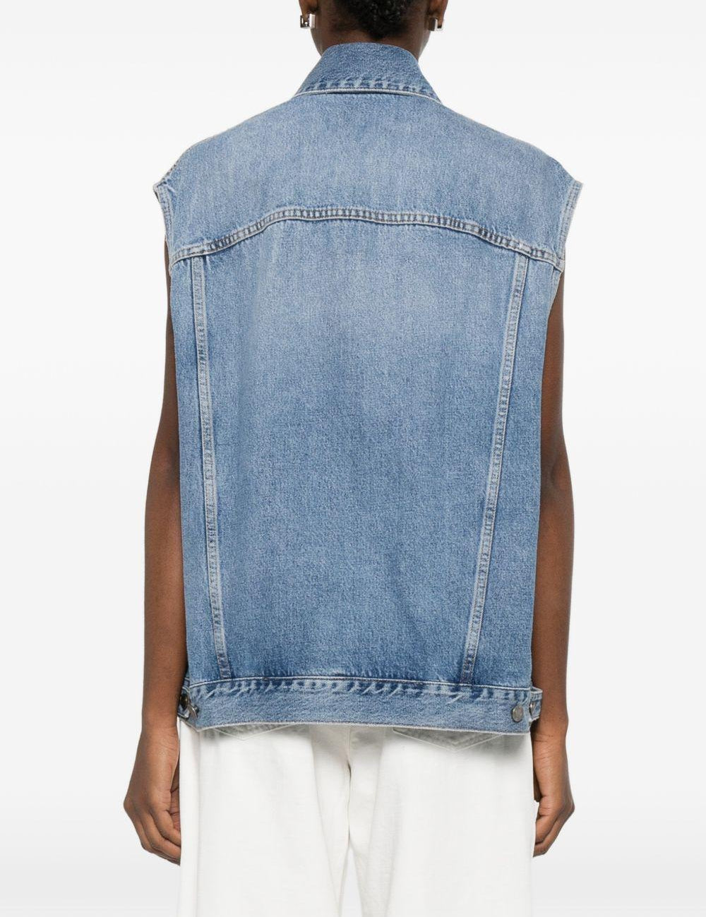 Gilet denim in blu Haikure - donna 