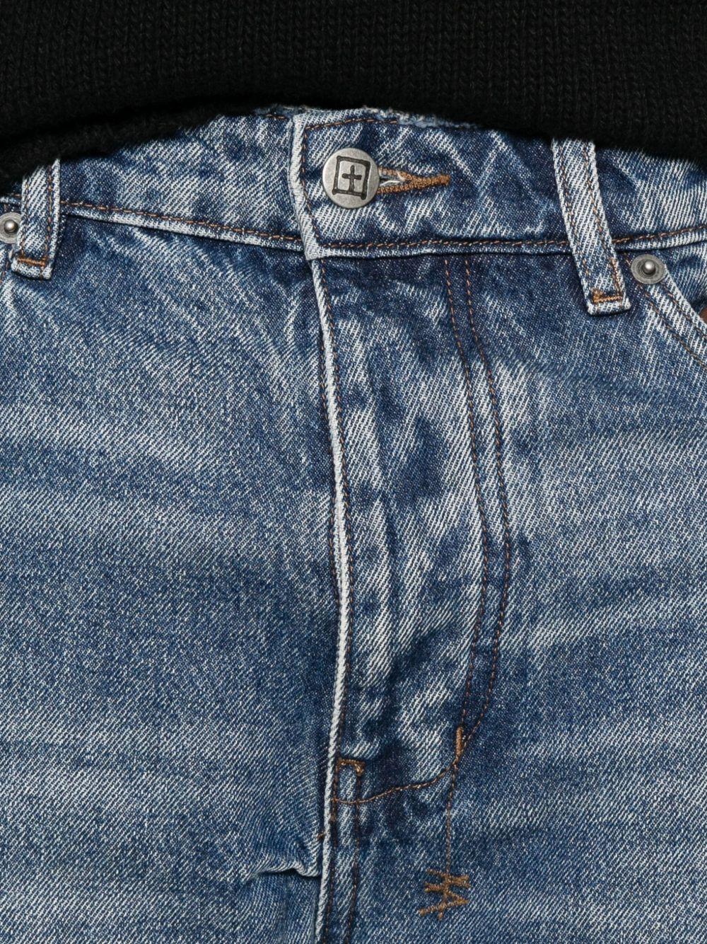 Jeans in cotone cinque tasche in blu Ksubi - uomo 