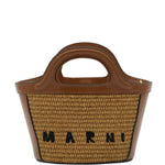 Borsa tropicalia con ricamo 