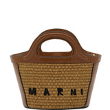 Borsa tropicalia con ricamo 