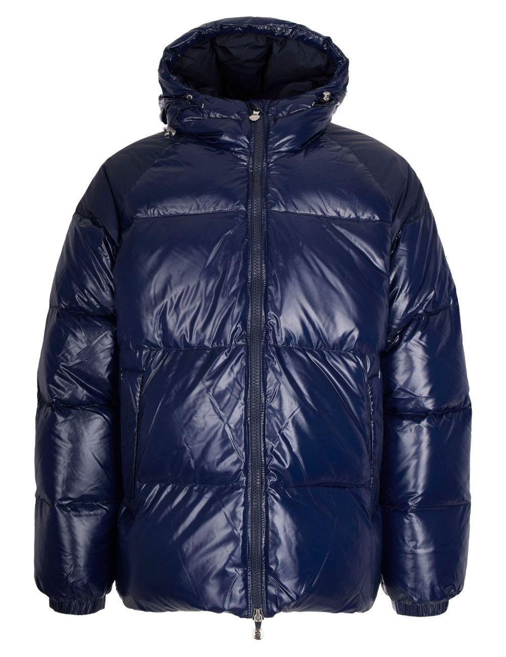 Giacca imbottita con cappuccio in blu Pyrenex - unisex 