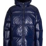 Giacca imbottita con cappuccio in blu Pyrenex - unisex 