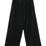 Pantaloni con coulisse in nero Y-3 - uomo 