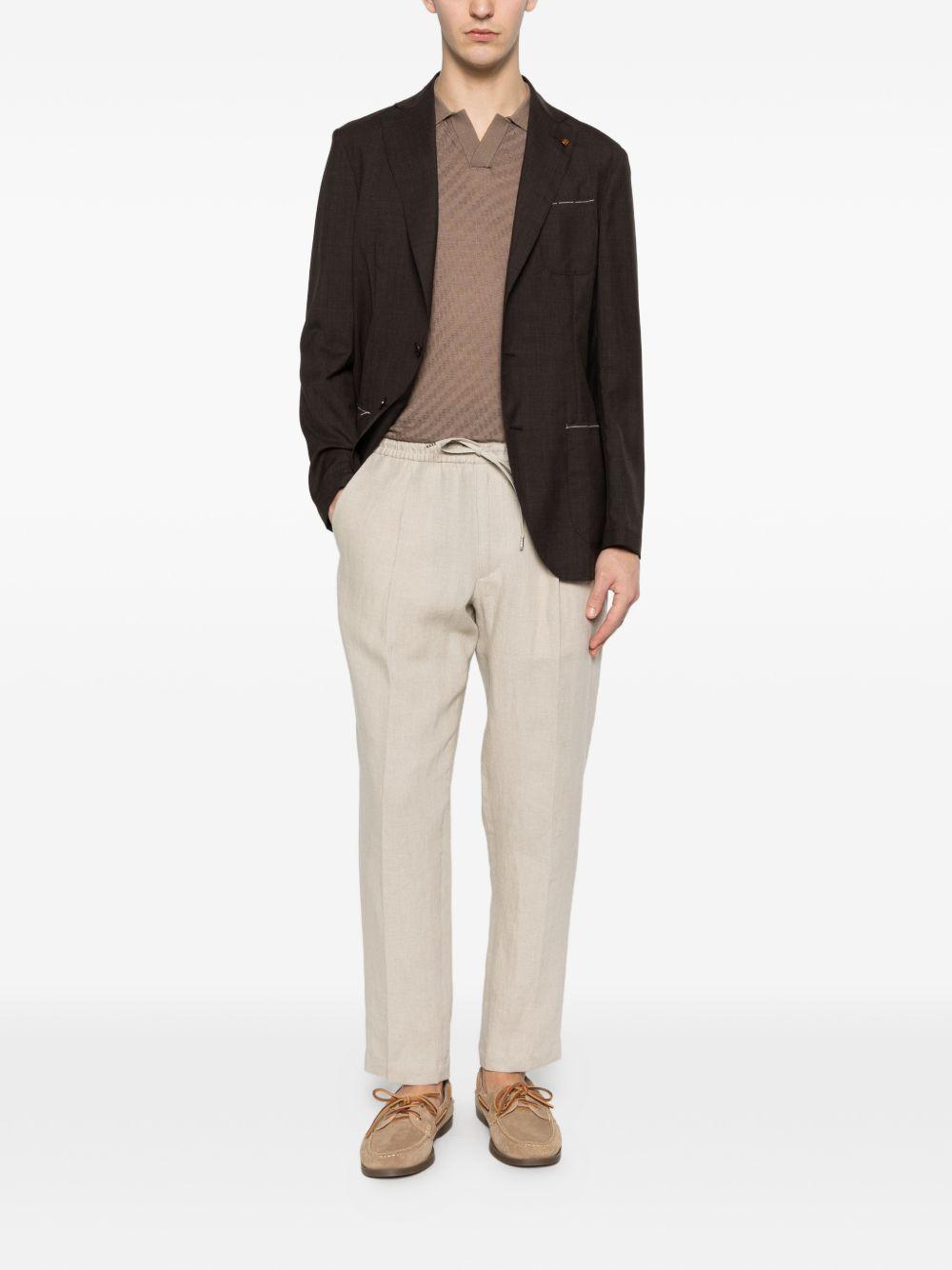 Pantaloni con coulisse e pieghe in beige Briglia 1949 - uomo 