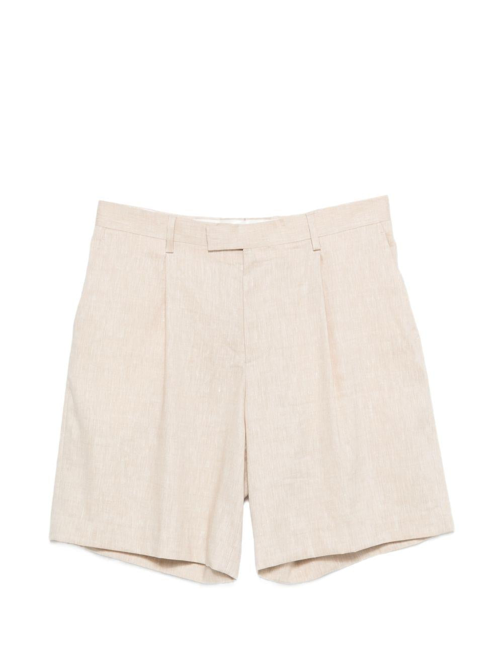 Bermuda con pieghe in beige Lardini - uomo 