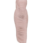 Abito midi drappeggiato in lilla Alex Perry - donna 