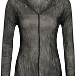 Top effetto plisse in nero Issey miyake  - donna 