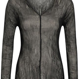 Top effetto plisse in nero Issey miyake  - donna 