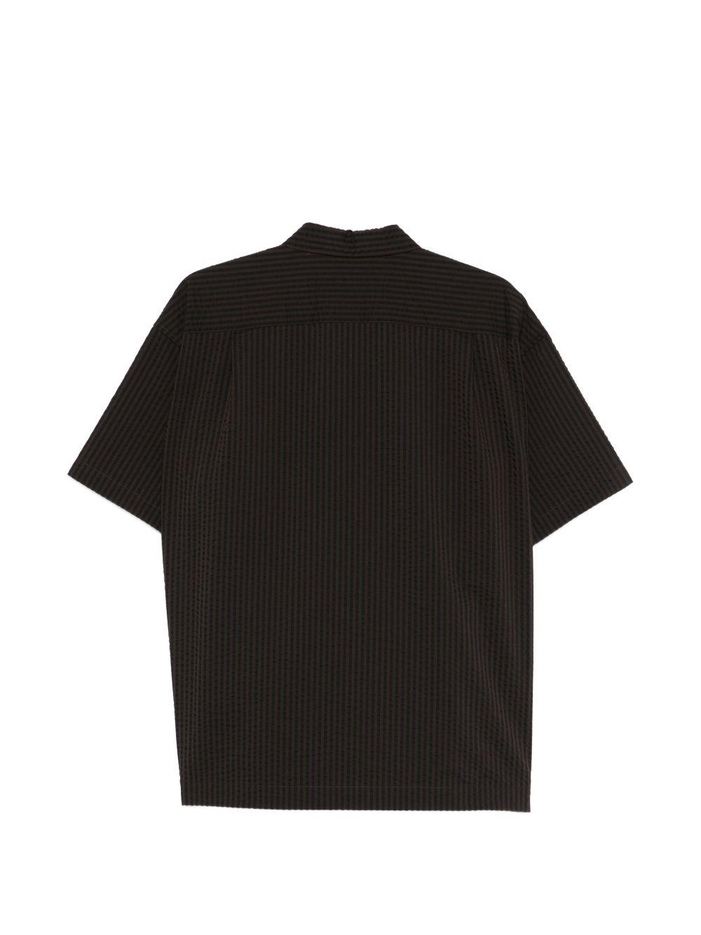 Camicia a righe in nero And wander - uomo 