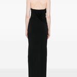 Abito lungo con scollo halter in nero Amen - donna 