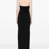 Abito lungo con scollo halter in nero Amen - donna 