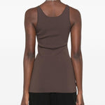 Canotta in maglia Toteme in marrone 