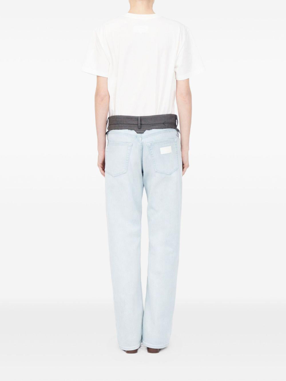 Pantaloni sartoriali con 5 tasche in blu Mm6 maison margiela - donna 
