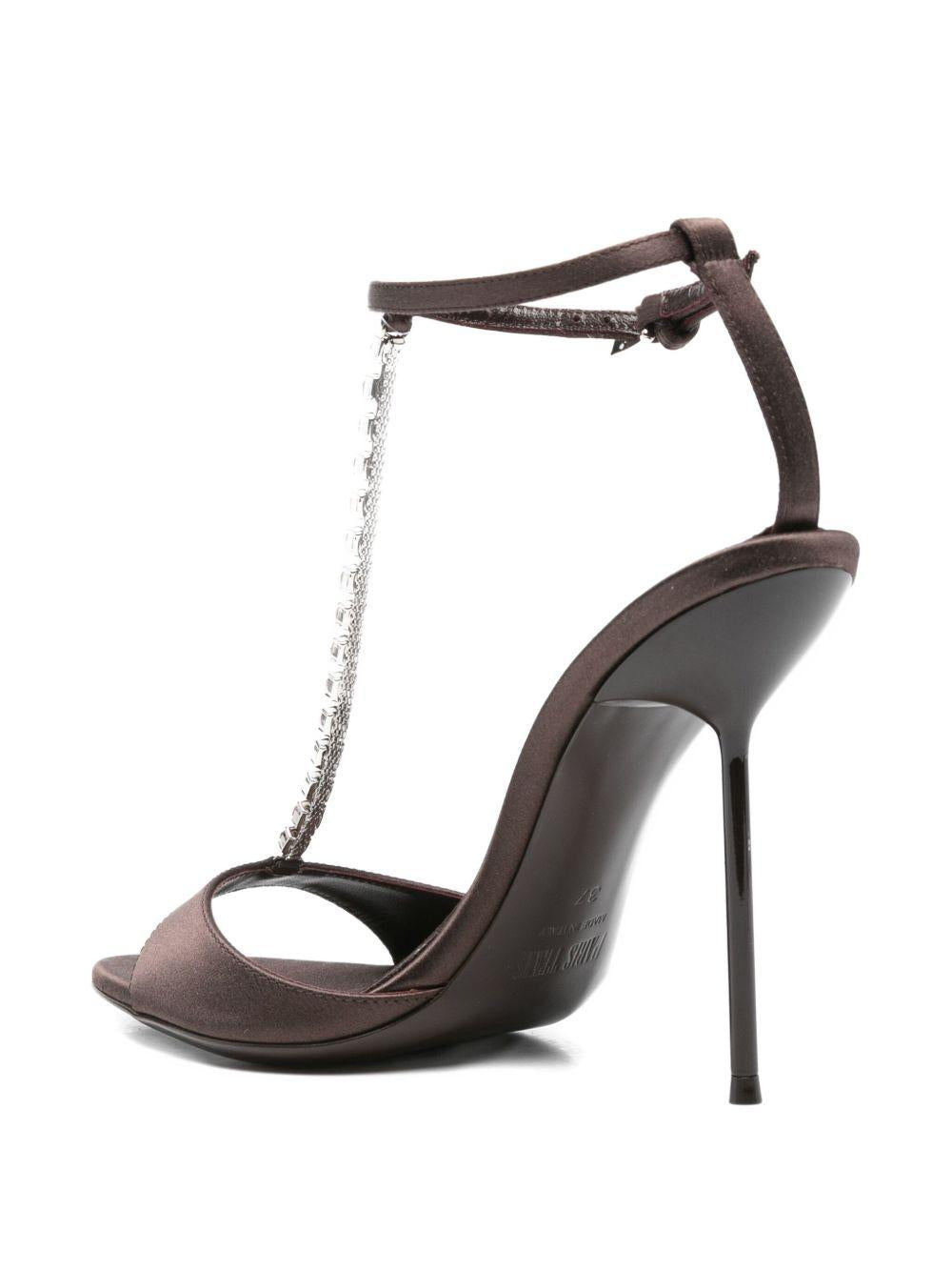 Sandali con cristalli lidia in marrone Paris texas- donna 