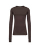 T-shirt a maniche lunghe in cotone grider in marrone Rick Owens x Moncler - unisex