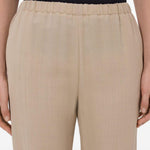 Pantaloni elasticizzati Scot in beige Loulou de saison - donna 