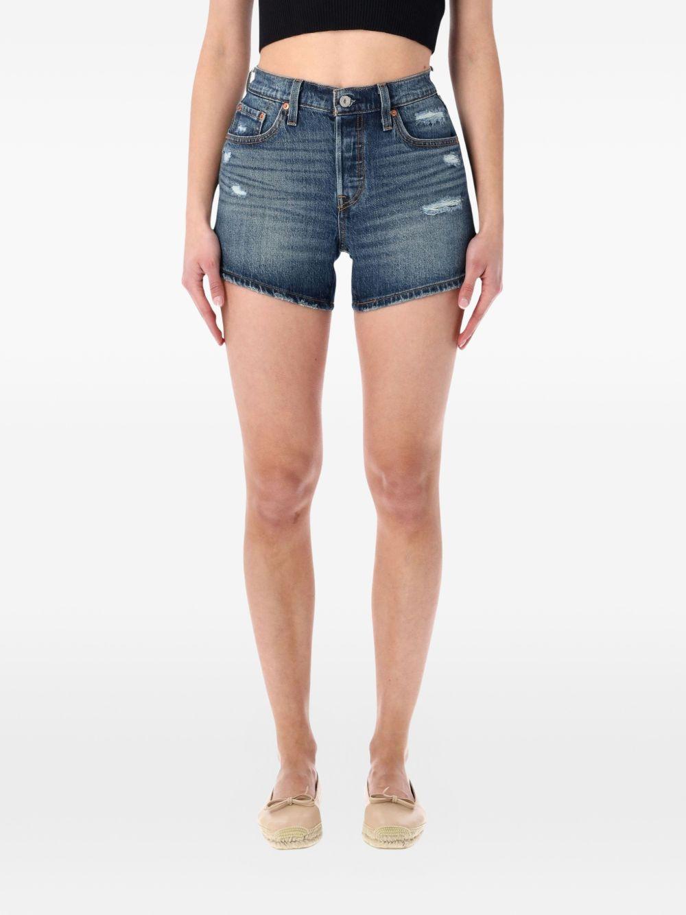 Pantaloncini sfrangiati 501® curve in blu Levi's - donna 