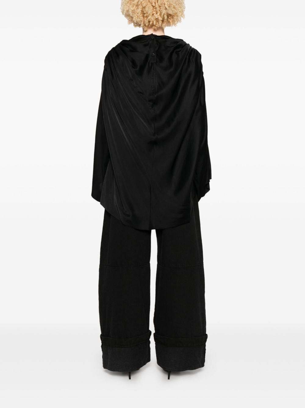 Top Claudette in nero Rick Owens - donna 